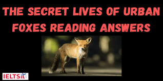 The Secret Lives of Urban Foxes Reading Answers